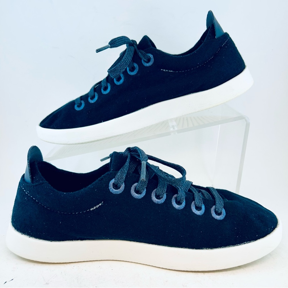 Allbirds Women's Black White Sole Merino Wool Piper Casual Sneakers size 8 38 - Picture 4 of 11